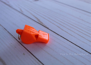 Pumpkin Orange Safety Whistle