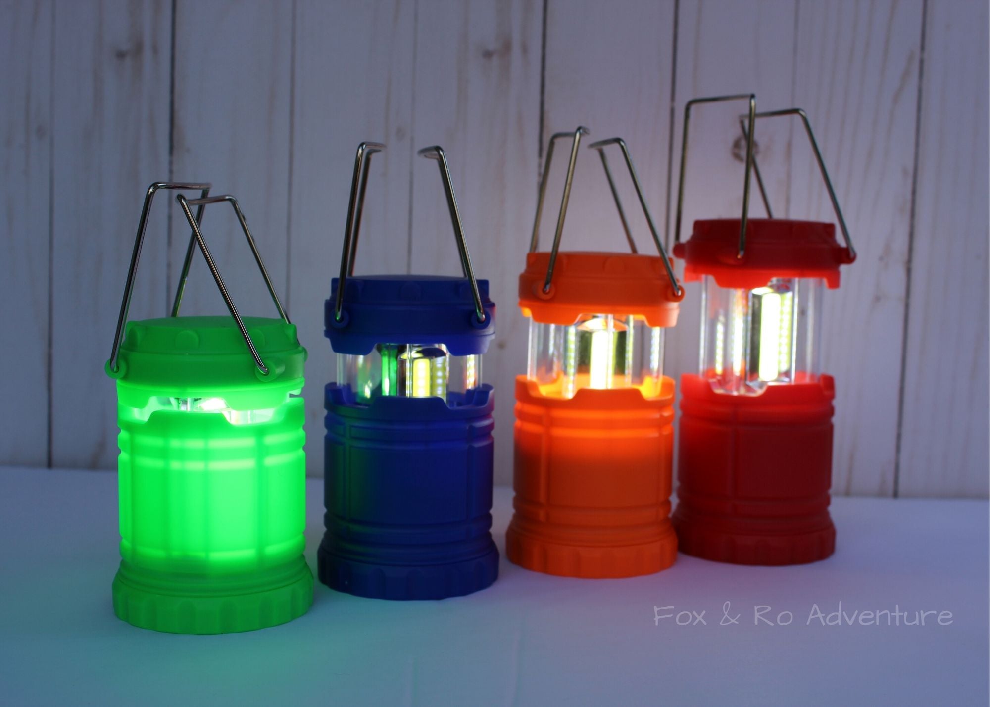 Fire Red Collapsible LED Lantern