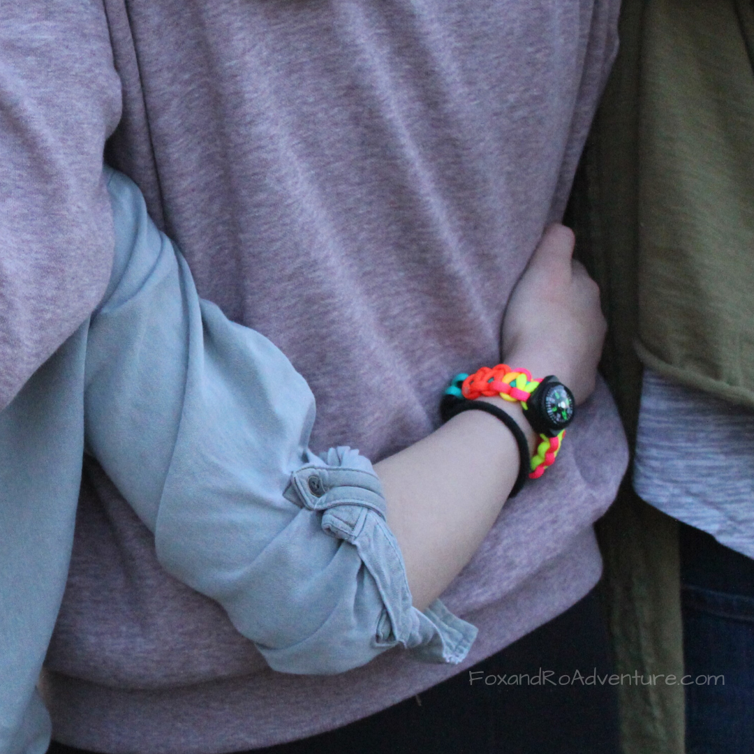Rainbow Paracord Bracelet for Kids