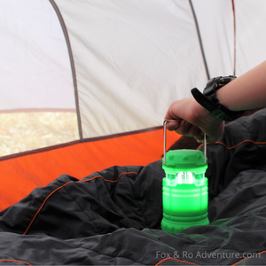 Gecko Green Collapsible LED Lantern