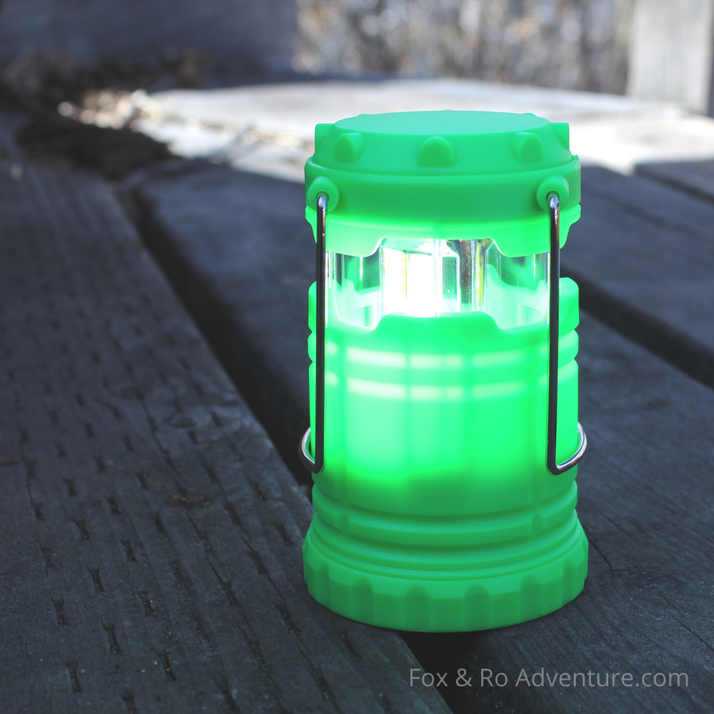 Gecko Green Collapsible LED Lantern