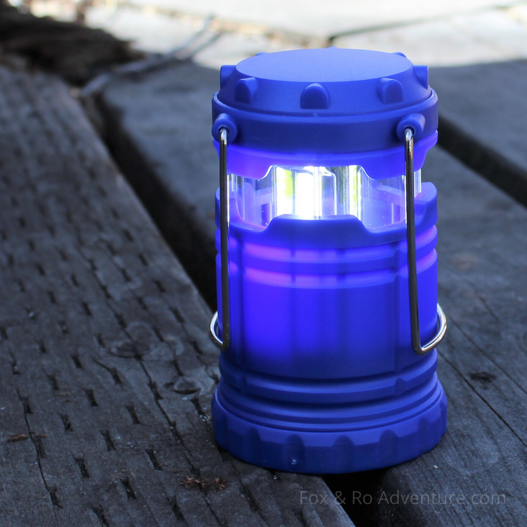 Cobalt Blue Collapsible LED Lantern