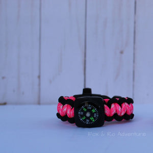 Pink Diamond Paracord Bracelet for Kids