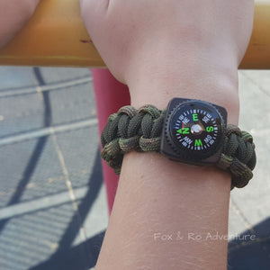Camouflage Paracord Bracelet for Kids