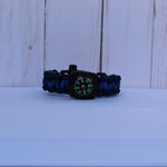 Blue Storm Paracord Bracelets for Kids